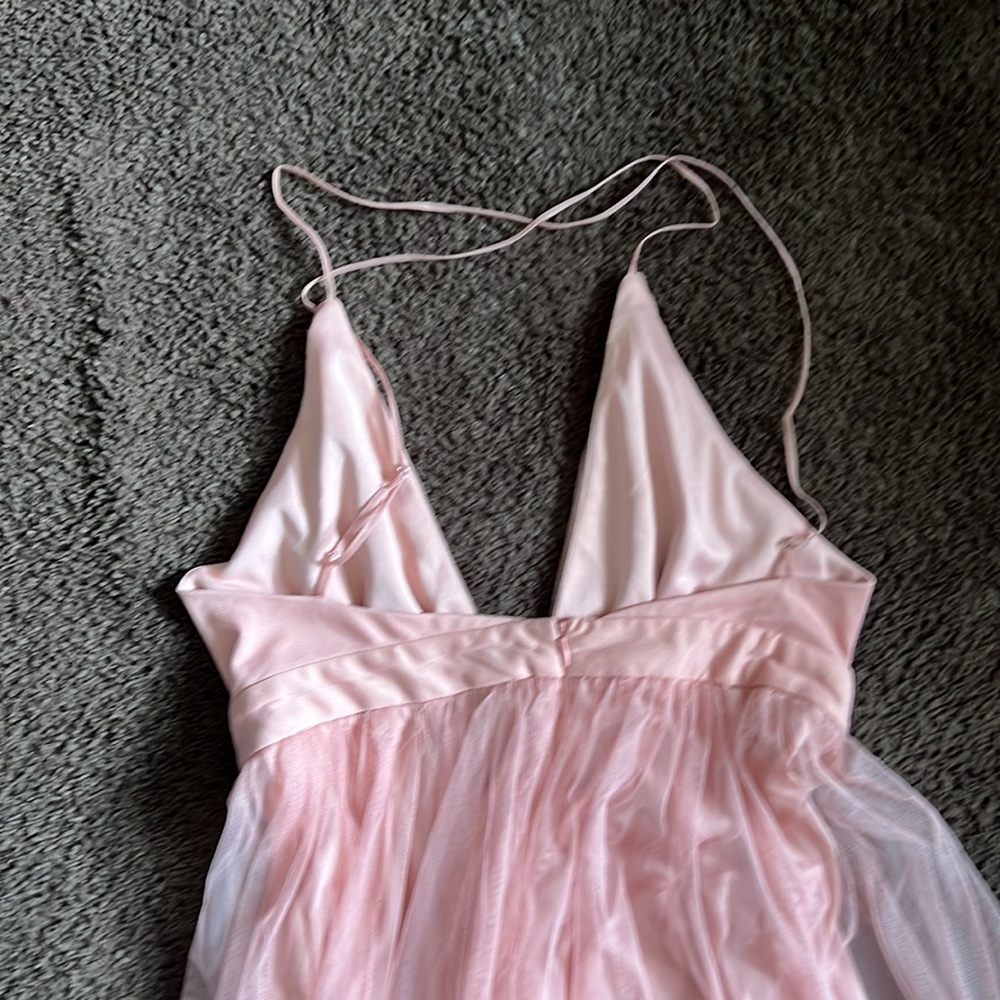 Pink V-Cut Gown - Picture 5 of 6